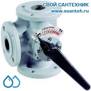 10292 Honeywell DR100GFLA Клапан трехходовой поворотный фланцевый, PN6, DN100, Kvs 160, 2…130 °C