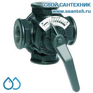 10305 Honeywell ZR20MA Клапан четырехходовой поворотный муфтовый, PN6, DN20, Kvs 6.3, 2…130 °C