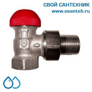 16206 HERZ 1772469 Клапан термостатический радиаторный угловой, 3/4", Kvs 0,03-1,3 м3/час, PN 10бар, 120°C с плавной преднастройкой
