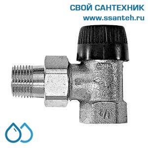 17988 Honeywell V2020EBB20 Клапан термостатический радиаторный угловой, 3/4", Kvs 0.62, Ру 10, 130 С,  NF, соединение с резьбой до кольца