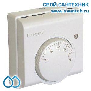 07050 Honeywell T6360A1079 Комнатный термостат для отопления или охлаждения, 10-30С, SPDT, 230В, 10(3)А, белая коробка