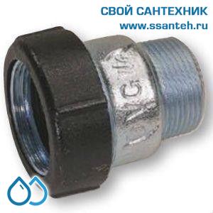08819 Обжимное соединение чугунное, НР 1 1/4"